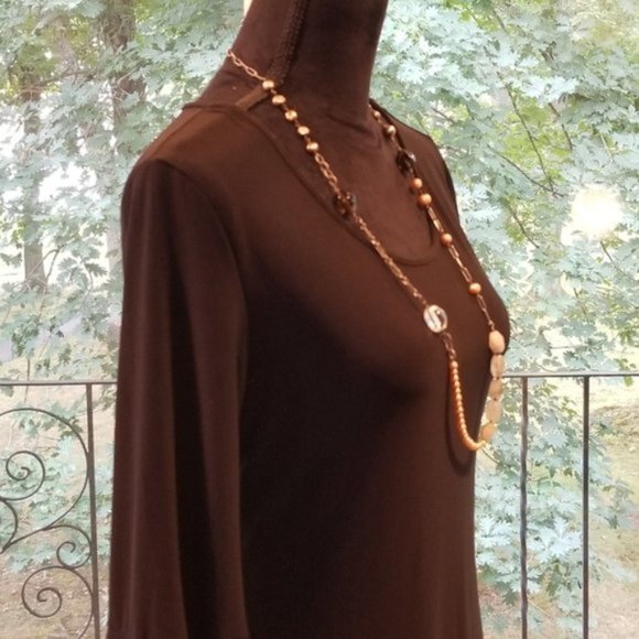 Catherine Malandrino Black Dress w/ Flared Sleeves - Picture 12 of 13